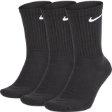 Dame Tøj Nike Everyday Cushioned Training Crew Socks 3-pack Unisex - Black/White