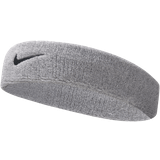 Bomuld - Dame Pandebånd Nike Swoosh Headband Unisex - Grey Heather/Black/Osfm