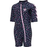 Jersey - UV-beskyttelse Badetøj Hummel Beach Swimsuit - Black Iris/Sweet Lilac (208928-9833)
