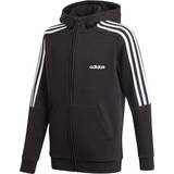 Drenge - Fleece Overdele adidas Boy's Essentials-3-Stripes Hoodie - Black/White (GQ8900)
