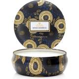 Bomuld - Guld Lysestager, Lys & Dufte Voluspa Japonica Moso Bamboo 3 Wick Tin Duftlys 340g