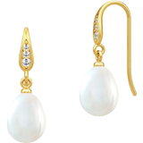 Transparent Smykker Julie Sandlau Ocean Earrings - Gold/Pearl/Transparent