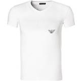 Armani Hvid Overdele Armani V-Neck T-shirt - White