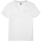 Tommy Hilfiger Hvid Tøj Tommy Hilfiger V-Neck T-shirt - Classic White