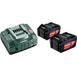 Li-ion - Oplader Batterier & Opladere Metabo Basic Set 2x5.2Ah