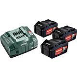 Grøn - Li-ion - Oplader Batterier & Opladere Metabo Basic Set 3x5.2Ah