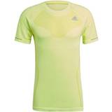 Adidas Nylon Overdele adidas Primeknit T-shirt - Acid Yellow/Hi-Res Yellow