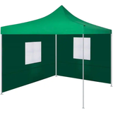 vidaXL Foldable Party Tent Pop-up with 2 Side Walls 3x3 m