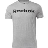 Reebok Slim T-shirts & Toppe Reebok Graphic Series Linear Logo T-shirt Men - Medium Grey Heather