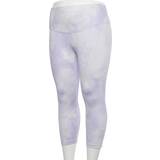 Lilla - Normal talje Bukser & Shorts Nike One Icon Clash Mid-Rise Crop Leggings Women - Light Thistle/White
