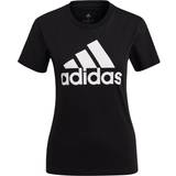 6 - Sort Overdele adidas Women's Loungewear Essentials Logo T-shirt - Black/White