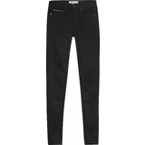 Tommy Hilfiger Dame - W32 Jeans Tommy Hilfiger Nora Mid Rise Skinny Fit Jeans - Staten Black Stretch