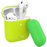 Grøn Tilbehør til høretelefoner Puro Icon Fluo Case for Airpods