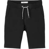 Name It Shorts Bukser Name It Cotton Sweat Shorts - Black/Black (13190442)