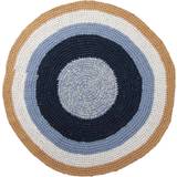 Blå Tæpper Børneværelse Sebra Crocheted floor Mat 120cm Ø120