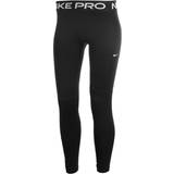 Leggings - Polyester Bukser Nike Girl's Pro Dri-FIT Leggings - Black/White (DA1028-010)