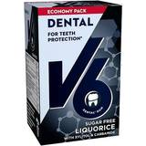 Sødemiddel Tyggegummi V6 Dental Licorice 70g 48stk