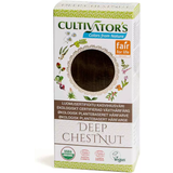 Hårprodukter Cultivators Organic Herbal Hair Color Deep Chestnut 100g