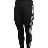 4XL - Dame - Fitness Tights adidas Believe This 3-Stripes 7/8 Leggings Plus Size Women - Black/White