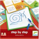 Plastlegetøj - Whiteboards Legetavler & Skærme Djeco Step by Step Animals