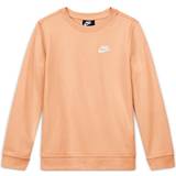 Orange Sweatshirts Børnetøj Nike Boy's French Terry Crew - Orange Chalk/White (DA0861-734)