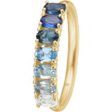 Safirer Ringe Mads Z Poetry Ring - Aquamarine/Topaz/Sapphire