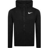Nike Herre - Hoodies - Træningstøj Sweatere Nike Dri-Fit Full-Zip Training Hoodie Men - Black/White