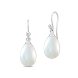 Julie Sandlau Perler - Sølv Øreringe Julie Sandlau Afrodite Earrings - Silver/Pearl/Transparent