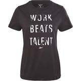 Reebok Lilla Overdele Reebok Work Beats Talent Graphic T-shirt Women - Black