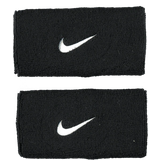 Nylon - Sort Svedbånd Nike Swoosh Doublewide Wristband - Black/White