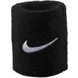 Dame - Sort Svedbånd Nike Swoosh Wristband 2-pack - Black/White