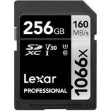 256 GB Hukommelseskort LEXAR Professional SDXC Class 10 UHS-I U3 V30 256GB (1066x)