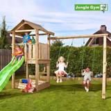 Nordic Play Rutchebaner Legeplads Nordic Play Playtower Jungle Gym House with 2 Swing Module 220