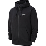 Nike club hoodie Nike Club Full-Zip Hoodie - Black/Black/White