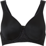 Uden indlæg Tøj Miss Mary Smooth Lacy Underwired T-shirt Bra - Black