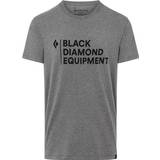 Black Diamond S T-shirts & Toppe Black Diamond Stacked Logo T-shirt - Charcoal Heather