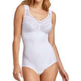 Uden indlæg Bodystockings Miss Mary Happy Hearts Shaping Body - White