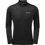 Montane Polyester Overdele Montane Dart Zip-Neck T-shirt - Black