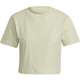 Dame - Gul - XXS T-shirts & Toppe adidas Tennis Luxe Cropped T-shirt Women - Haze Yellow