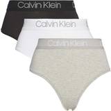 Calvin klein 3 pack thong Calvin Klein High Waist Thong 3-pack - Black/White/Grey Heather