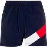 Tommy Hilfiger XL Badetøj Tommy Hilfiger Colour Blocked Slim Fit Mid Length Swim Shorts - Desert Sky