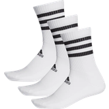 Adidas Dame Undertøj adidas 3-Stripes Cushioned Crew Socks 3-pack - White