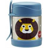 3 Sprouts Blå Babyudstyr 3 Sprouts Lion Stainless Steel Food Jar