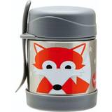 Grå Babymad opbevaring 3 Sprouts Fox Stainless Steel Food Jar