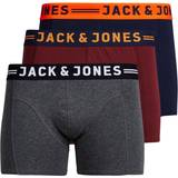 176 - Drenge Undertøj Jack & Jones Boy's Logo Trunks 3-pack - Red/Dark Grey Melange (12149294)