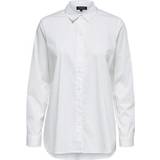 Selected Bomuld - Dame Skjorter Selected Organic Cotton Skjorte - White/Bright White