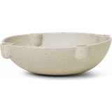 Beige Lysestager, Lys & Dufte Ferm Living Bowl Fyrfadsstage 6.8cm