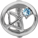 Blå Charms & Vedhæng Christina Jewelry Sagittarius Charm - Silver/Topaz