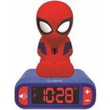 Rød - Superhelt Børneværelse Lexibook Spider Man Nightlight Alarm Clock Natlampe