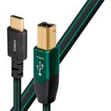 Grøn - Guld - USB-kabel Kabler Audioquest Forest USB B-USB C 1.5m